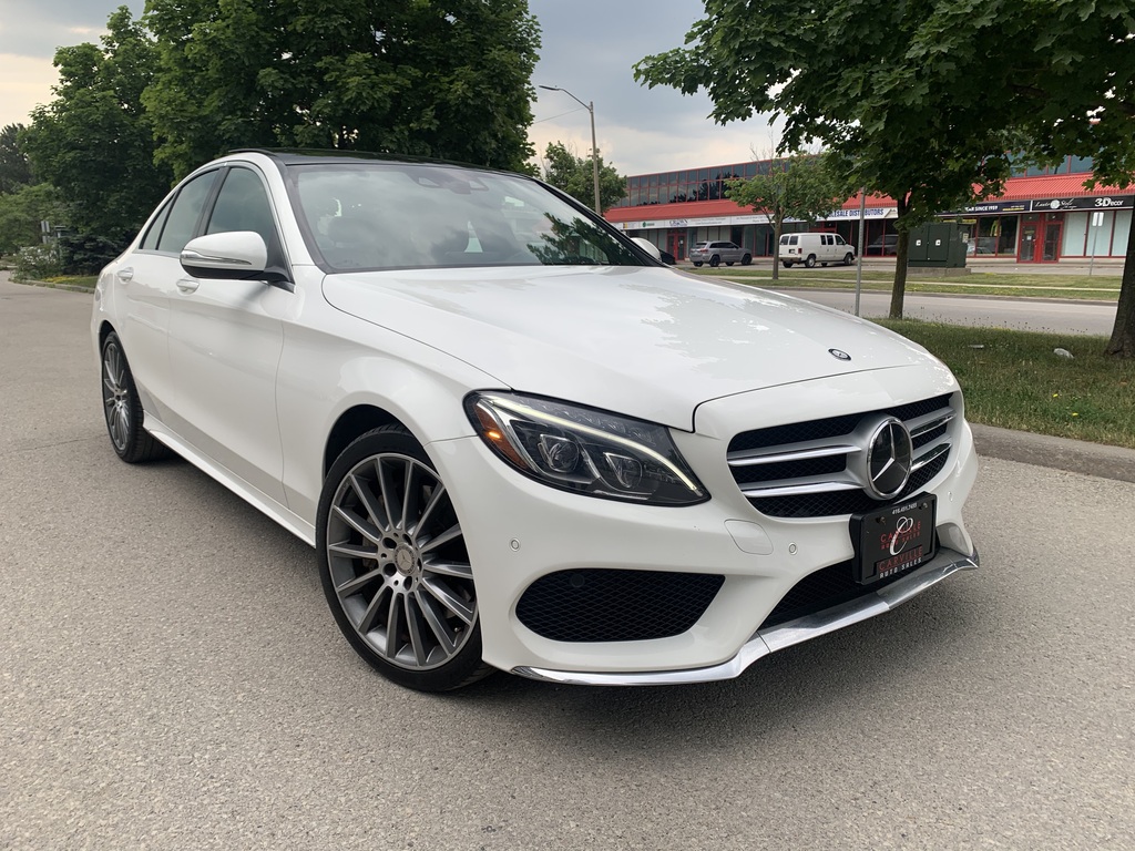 2015 Mercedes-Benz C400 HEADS-UP RED LTHER BURM AMG PKG NO ACCIDENT ...