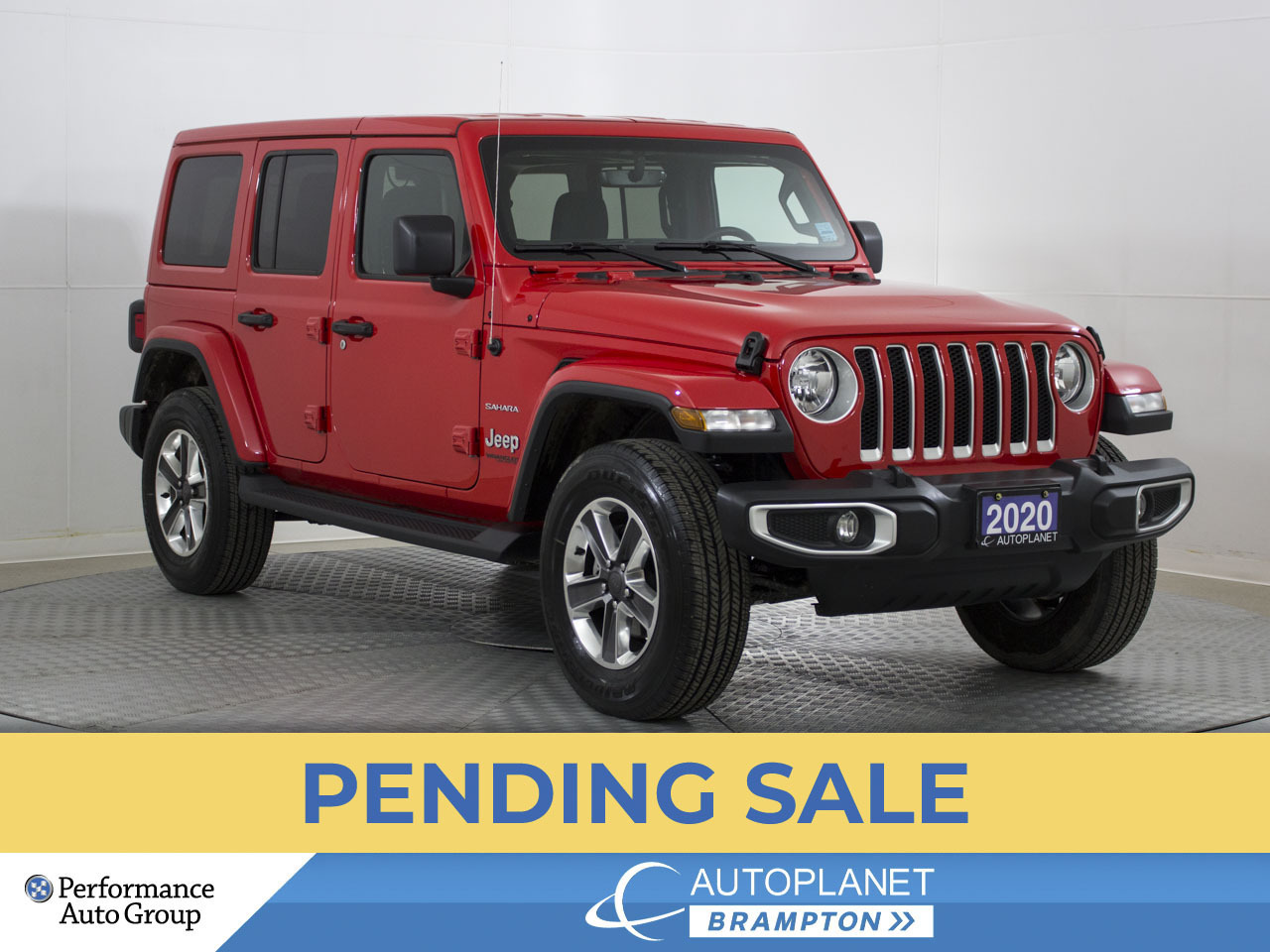 2020 Jeep WRANGLER UNLIMITED Sahara 4x4, Turbocharged, Navi, Back Up Cam! -  Brampton