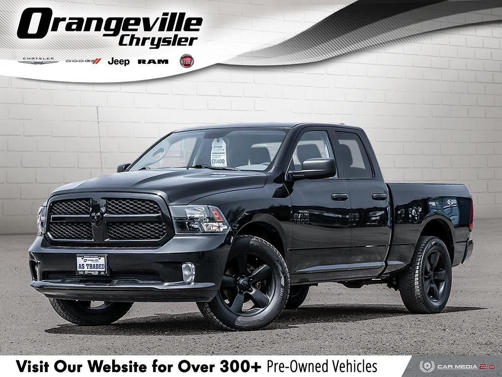 18 Ram 1500 Black Express Quad 4x4 Uconnect 1 Owner Orangeville