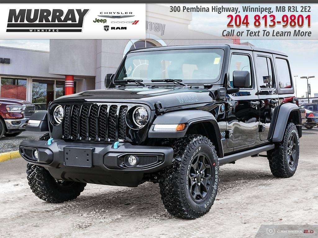 2023 Jeep Wrangler 4xe Willys 4xe 4DR 4x4**$319 b/w+taxes Lease Special** -  Winnipeg