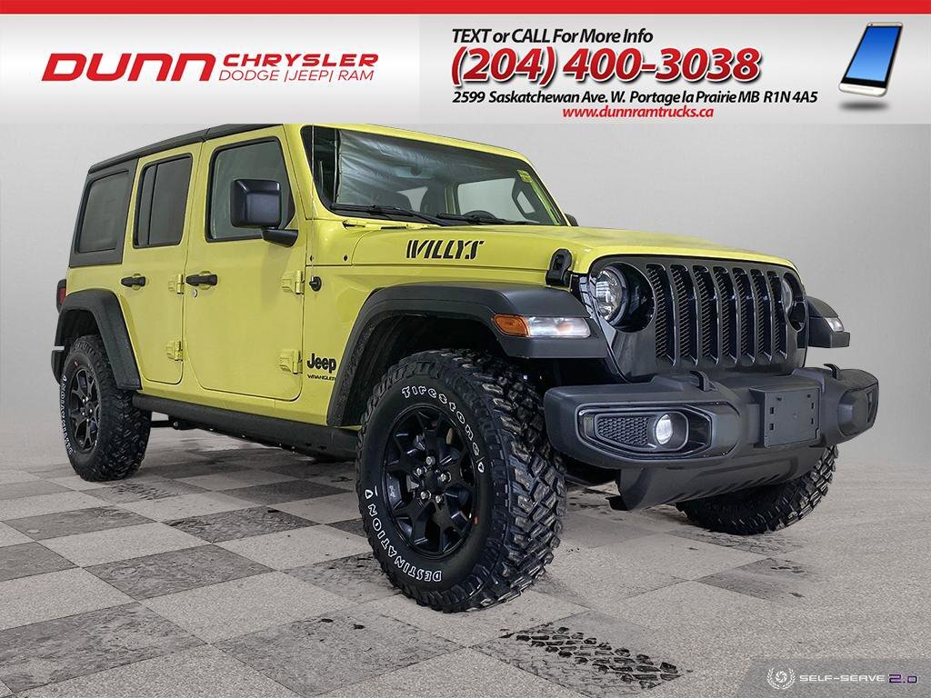 2023 Jeep WRANGLER UNLIMITED Willy's 4x4 | NAVIGATION | HEATED SEATS | -  Portage la Prairie