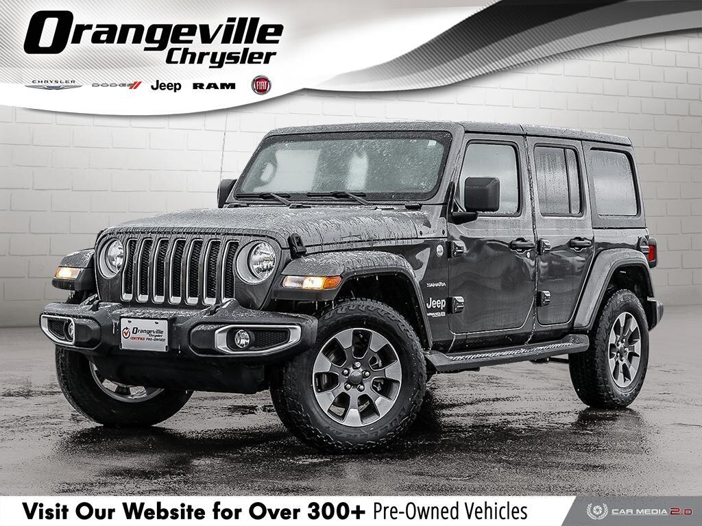 2021 Jeep Wrangler Sahara, V6, 4X4, NAV, HTD Leather, 1-Owner, Clean! -  Orangeville