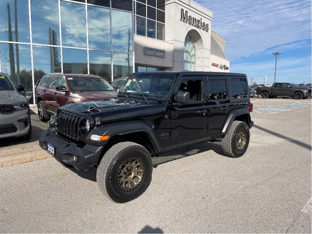 2022 Jeep Wrangler Unlimited Sport 4x4, Navi, 1 Owner, Clean Carfax - Whitby