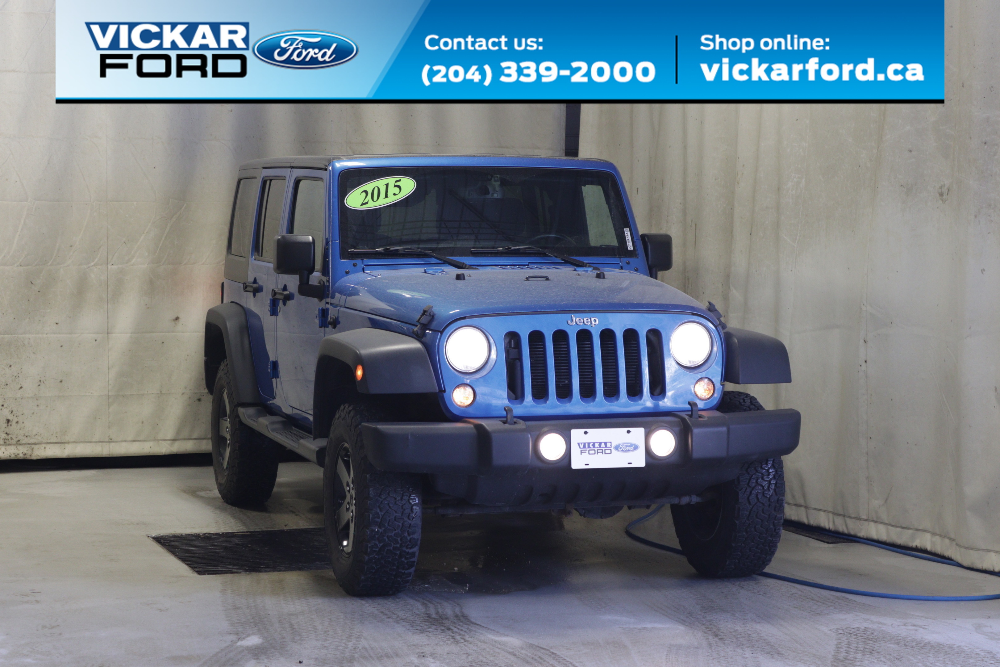 2015 Jeep WRANGLER UNLIMITED Low Km Trade-in Auto Hardtop Painted 4x4   V6 - Winnipeg