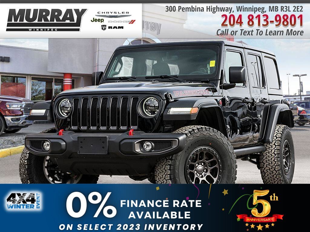 2023 Jeep Wrangler Rubicon 4 Door 4x4 - Winnipeg