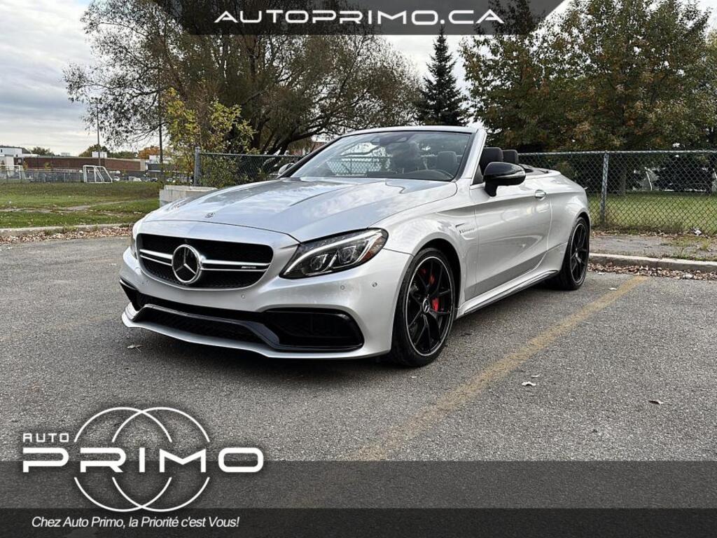 2018 Mercedes-Benz C63 AMG V8 Biturbo 4.0L Convertible Cuir Rouge Nav ...