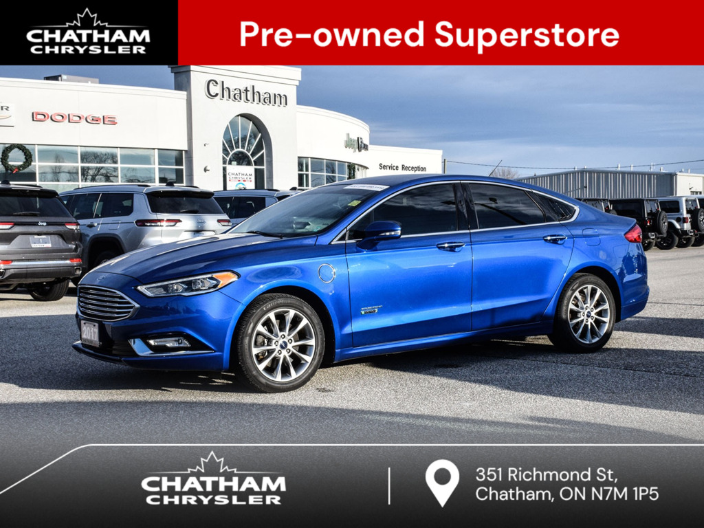 2017 Ford Fusion Energi Se Luxury Leather Hybrid Chatham