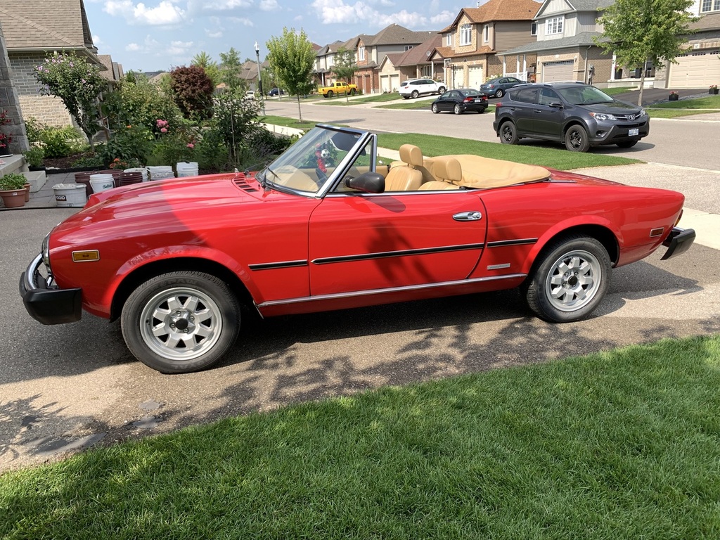 1983 Fiat 124 Spider Convertible - Woodstock